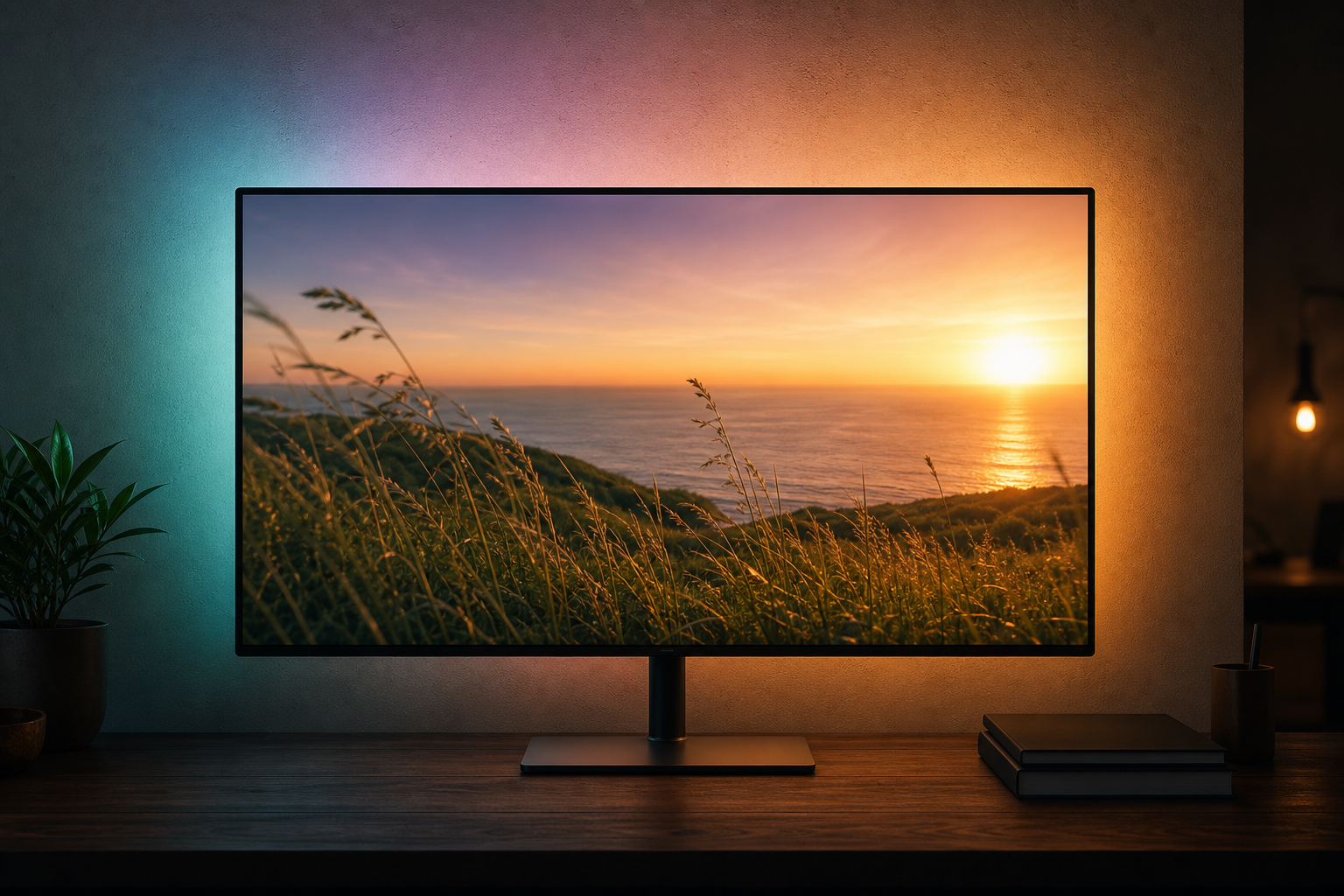 AmbiLight — koncept monitoru s ambientním světlem za panelem